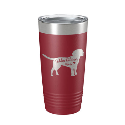 Golden Retriever Mom Tumbler Dog Travel Mug Gift Insulated Laser Engraved Coffee Cup 20 oz-18