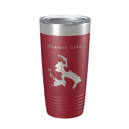 Brassua Lake Map Tumbler Travel Mug Insulated Laser Engraved Coffee Cup Maine Moose River 20 oz-18
