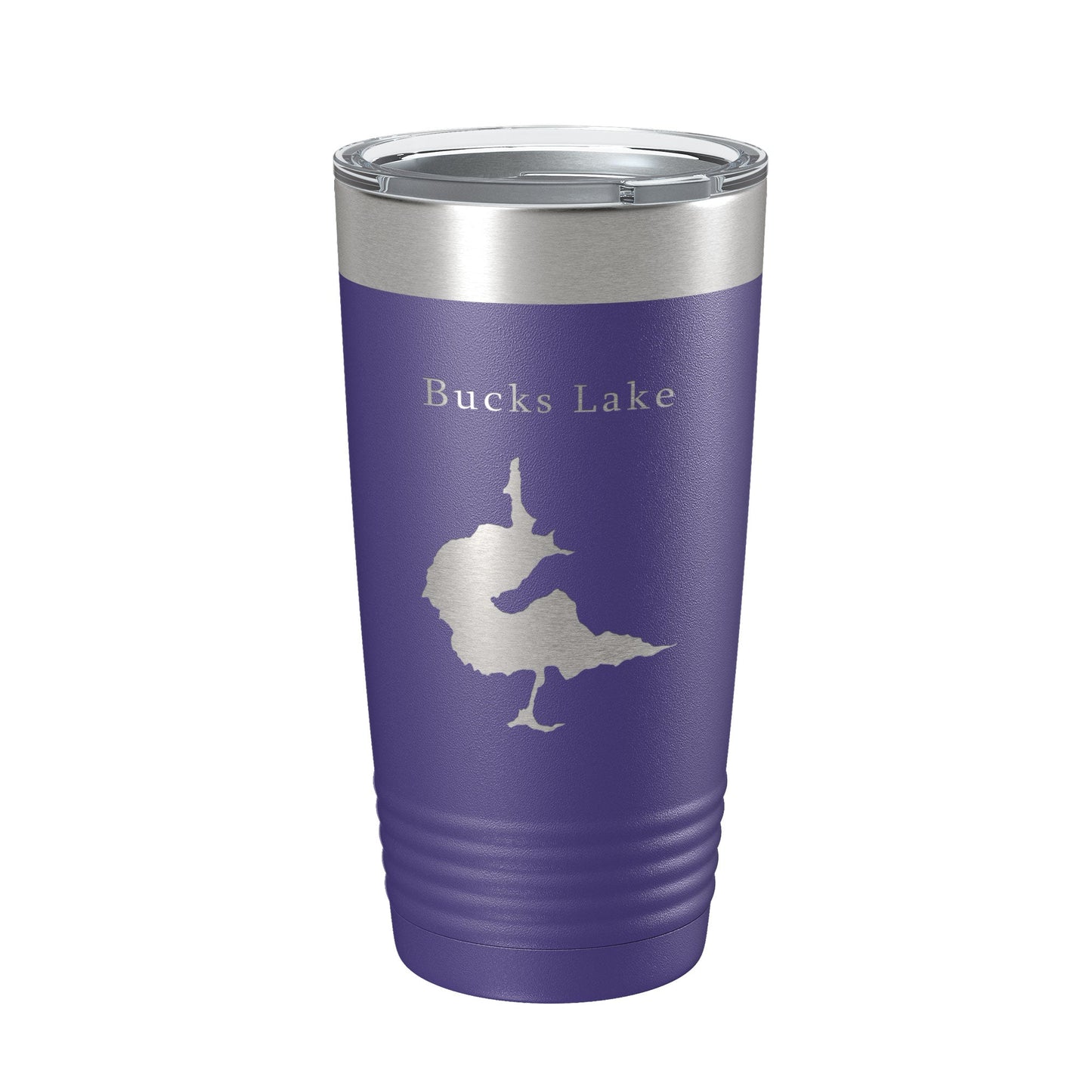 Bucks Lake Map Tumbler Travel Mug Insulated Laser Engraved Coffee Cup California 20 oz-15