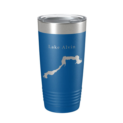 Lake Alvin Map Tumbler Travel Mug Insulated Laser Engraved Coffee Cup South Dakota 20 oz-6