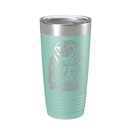 Owl Tumbler Travel Mug Insulated Laser Engraved Coffee Cup Owl Lover Gift Bird 20 oz-12