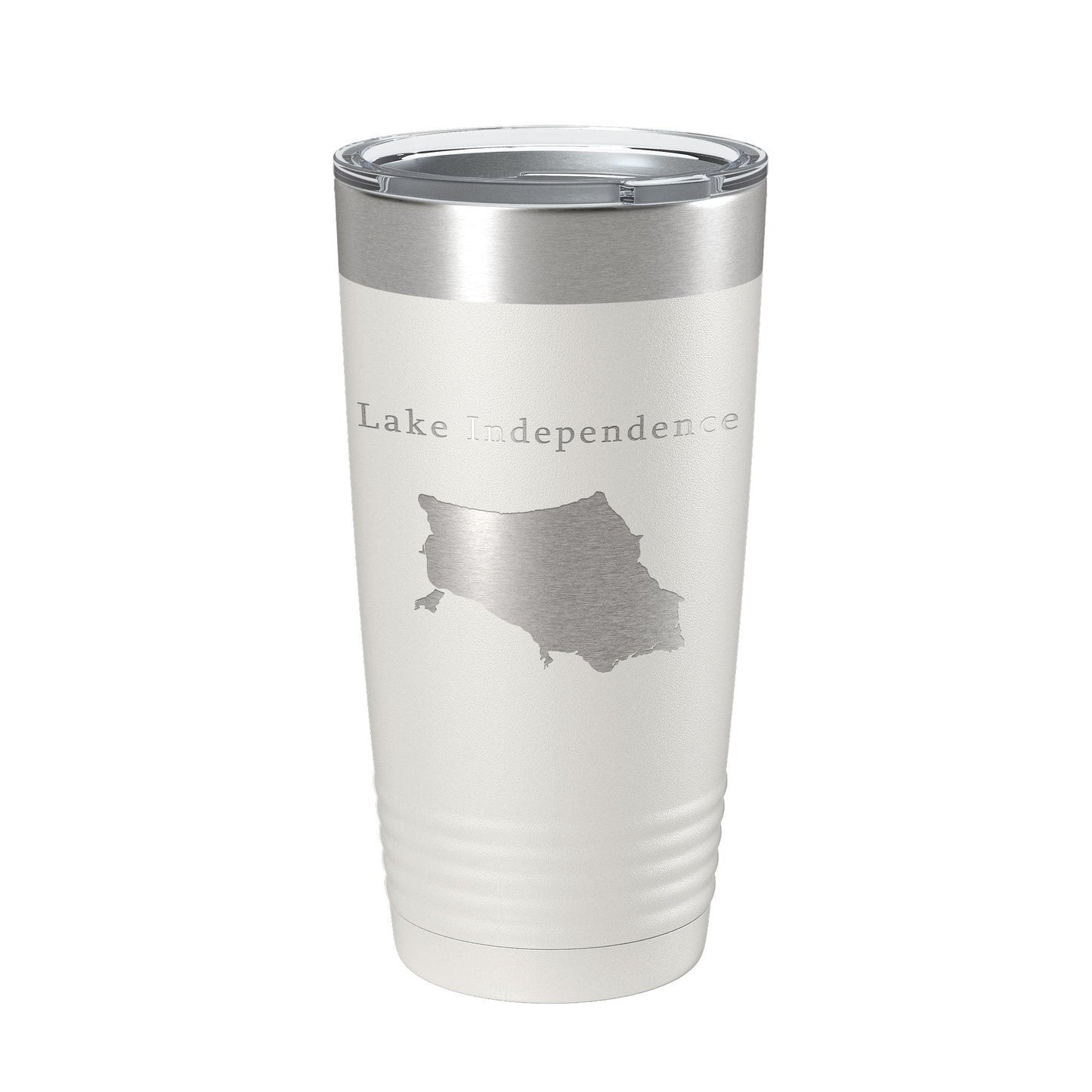 Lake Independence Map Tumbler Travel Mug Insulated Laser Engraved Coffee Cup Michigan 20 oz-7