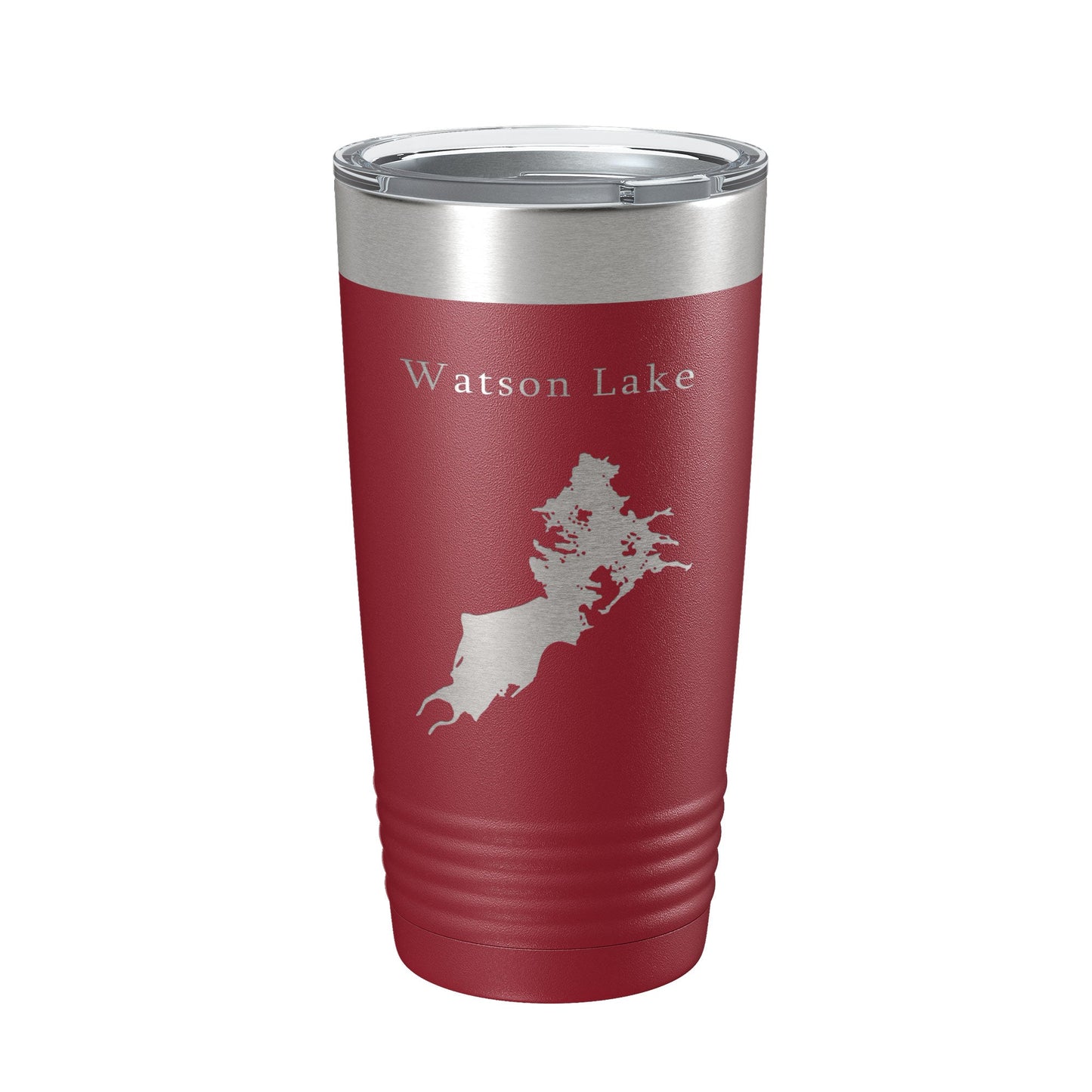 Watson Lake Map Tumbler Travel Mug Insulated Laser Engraved Coffee Cup Arizona 20 oz-18