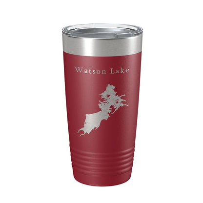 Watson Lake Map Tumbler Travel Mug Insulated Laser Engraved Coffee Cup Arizona 20 oz-18