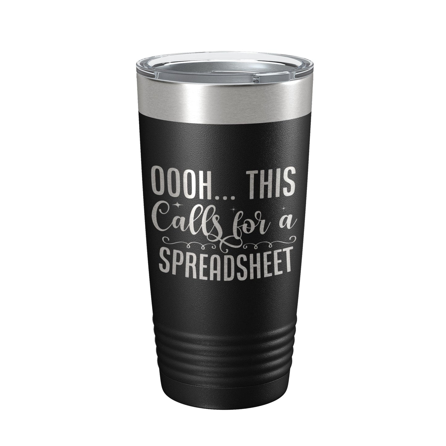 Oooh This Calls For A Spreadsheet Tumbler Travel Mug Insulated Laser Engraved Funny Accountant Bookkeeper CPA Gift Coffee Cup 20 oz-0