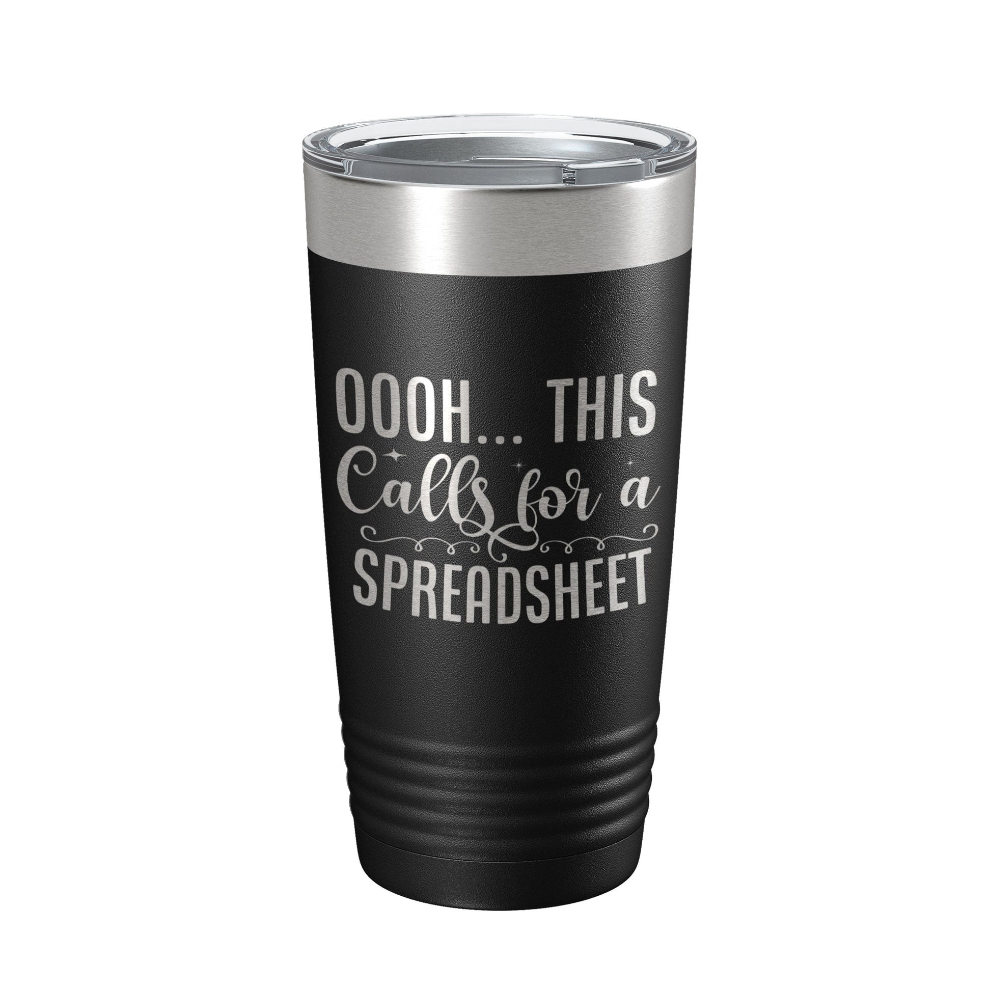 Oooh This Calls For A Spreadsheet Tumbler Travel Mug Insulated Laser Engraved Funny Accountant Bookkeeper CPA Gift Coffee Cup 20 oz-0