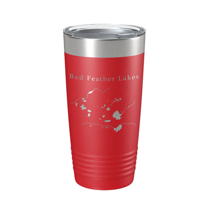 Red Feather Lakes Map Tumbler Travel Mug Insulated Laser Engraved Coffee Cup Colorado 20 oz-10