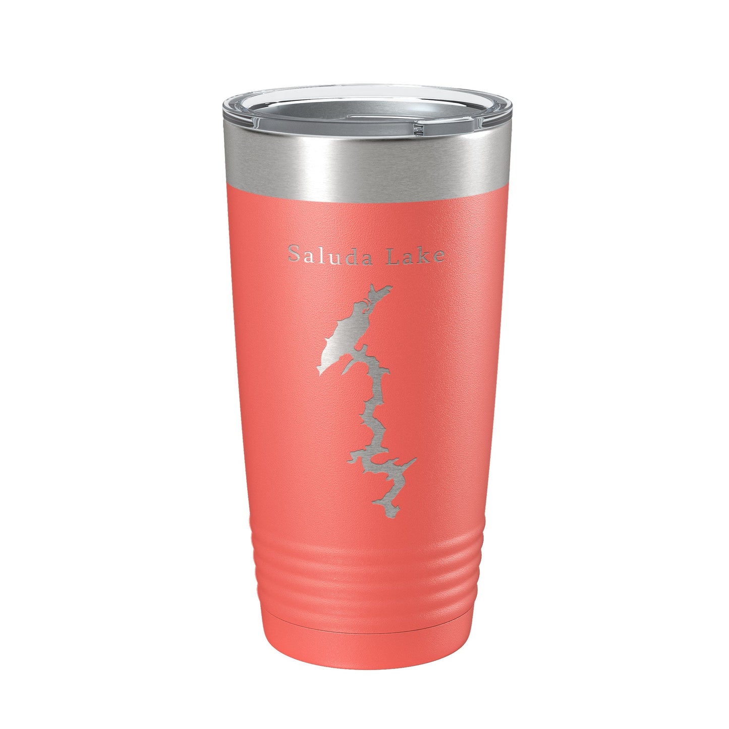 Saluda Lake Map Tumbler Travel Mug Insulated Laser Engraved Coffee Cup South Carolina 20 oz-20
