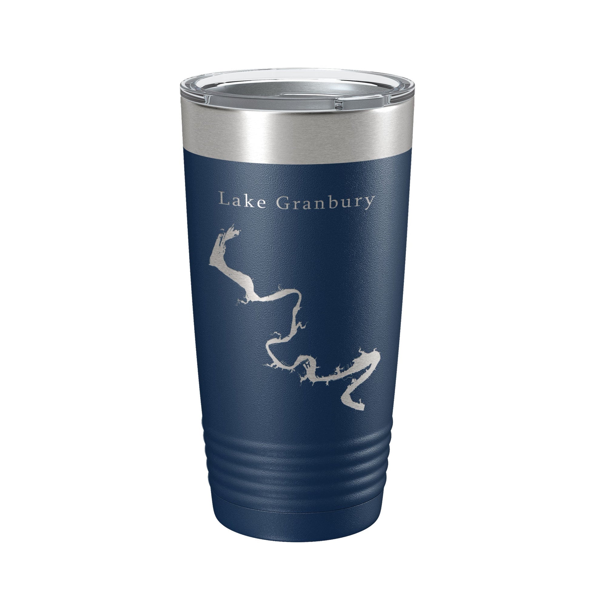 Lake Granbury Map Tumbler Travel Mug Insulated Laser Engraved Coffee Cup Brazos River Texas 20 oz-2