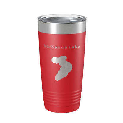 McKenzie Lake Map Tumbler Travel Mug Insulated Laser Engraved Coffee Cup Wisconsin 20 oz-10