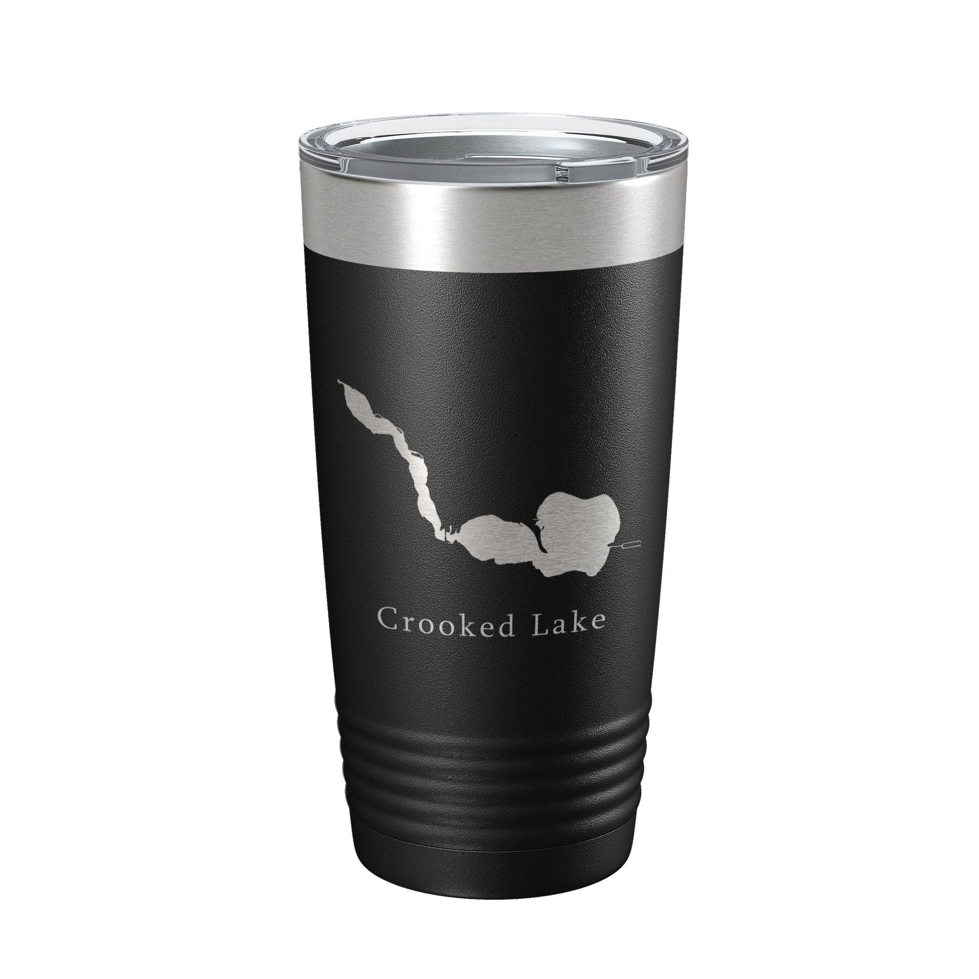 Crooked Lake Map Tumbler Travel Mug Insulated Laser Engraved Coffee Cup Indiana 20 oz-5