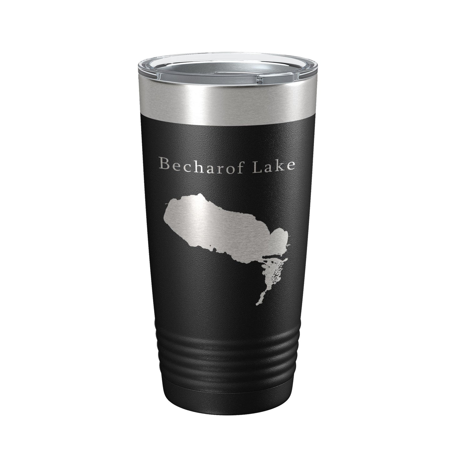 Becharof Lake Map Tumbler Travel Mug Insulated Laser Engraved Coffee Cup Alaska 20 oz-0
