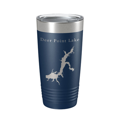 Deer Point Lake Map Tumbler Travel Mug Insulated Laser Engraved Coffee Cup Florida 20 oz-8