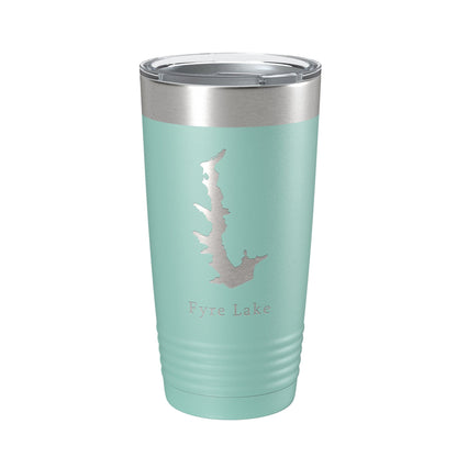 Fyre Lake Map Tumbler Travel Mug Insulated Laser Engraved Coffee Cup Illinois 20 oz-12