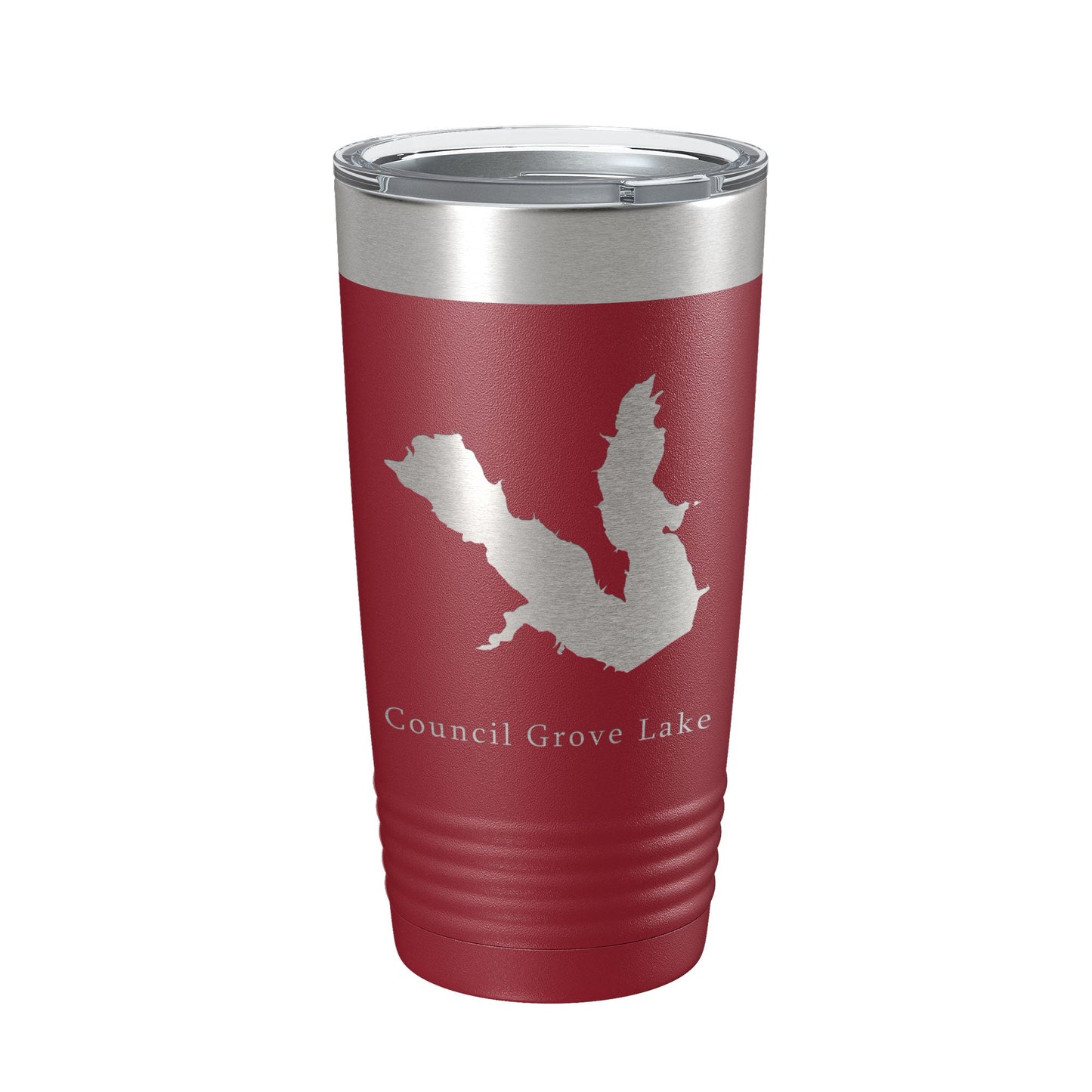 Council Grove Lake Map Tumbler Travel Mug Insulated Laser Engraved Coffee Cup Kansas 20 oz-18