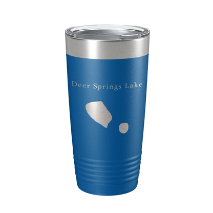 Deer Springs Lake Map Tumbler Travel Mug Insulated Laser Engraved Coffee Cup Florida 20 oz-6