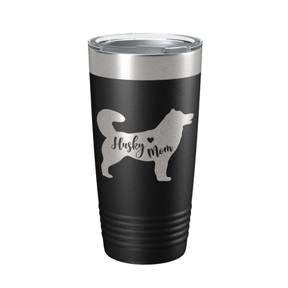 Husky Mom Tumbler Dog Travel Mug Gift Insulated Laser Engraved Coffee Cup 20 oz-0
