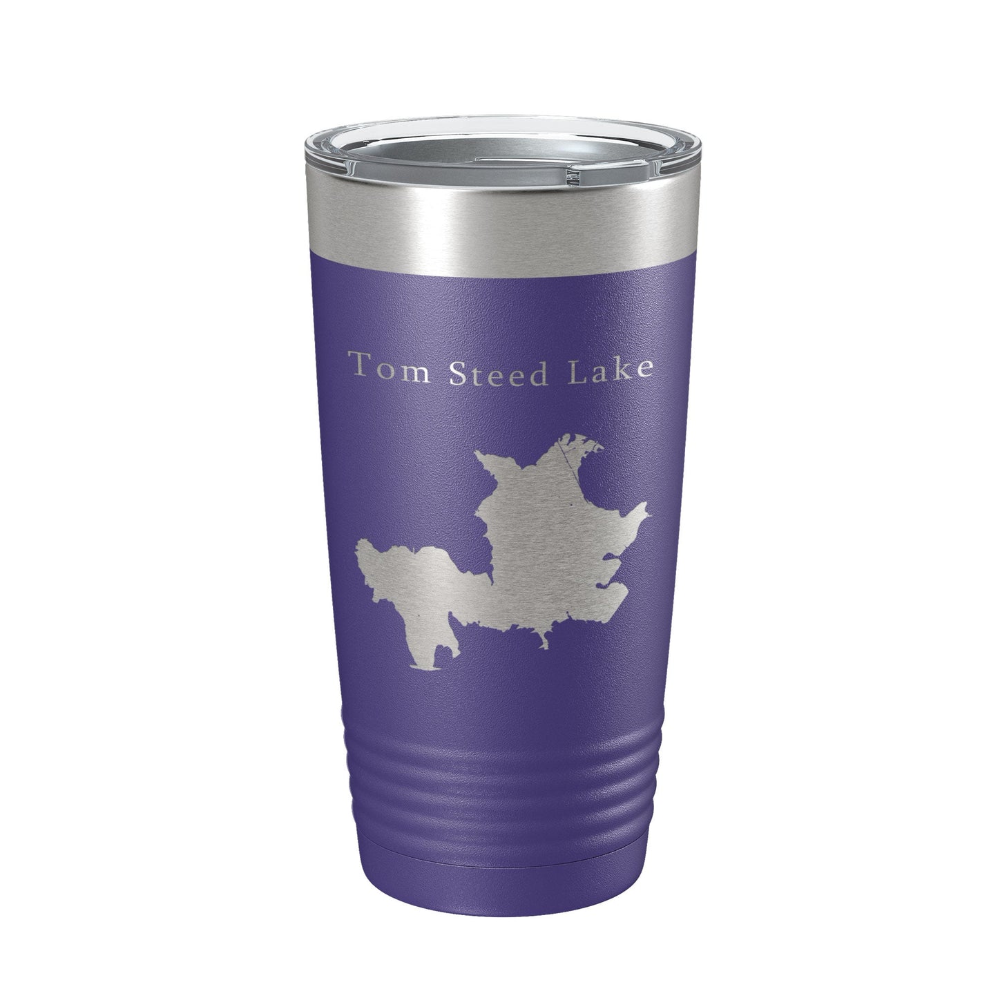 Tom Steed Lake Map Tumbler Travel Mug Insulated Laser Engraved Coffee Cup Oklahoma 20 oz-15