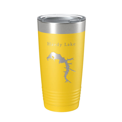 Hardy Lake Map Tumbler Travel Mug Insulated Laser Engraved Coffee Cup Indiana 20 oz-4