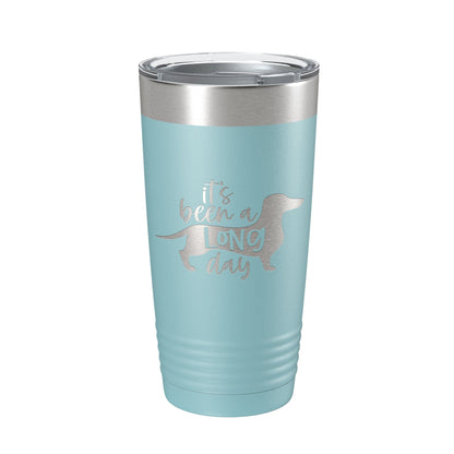 It Has Been A Long Day Tumbler Funny Dog Travel Mug Gift Insulated Laser Engraved Coffee Cup Dachshund Lover 20 oz-13