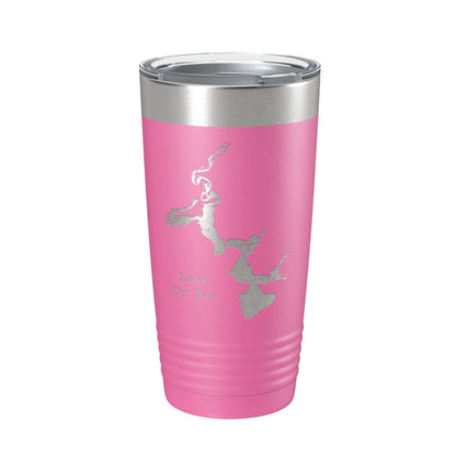 Lake Du Bay Map Tumbler Travel Mug Insulated Laser Engraved Coffee Cup Wisconsin 20 oz-11