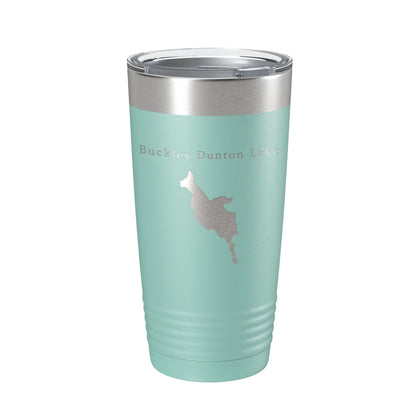 Buckley Dunton Lake Map Tumbler Travel Mug Insulated Laser Engraved Coffee Cup Massachusetts 20 oz-12