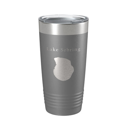 Lake Sebring Map Tumbler Travel Mug Insulated Laser Engraved Coffee Cup Florida 20 oz-16