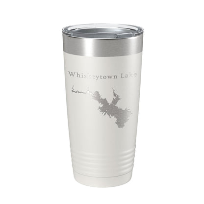Whiskeytown Lake Map Tumbler Travel Mug Insulated Laser Engraved Coffee Cup California 20 oz-1