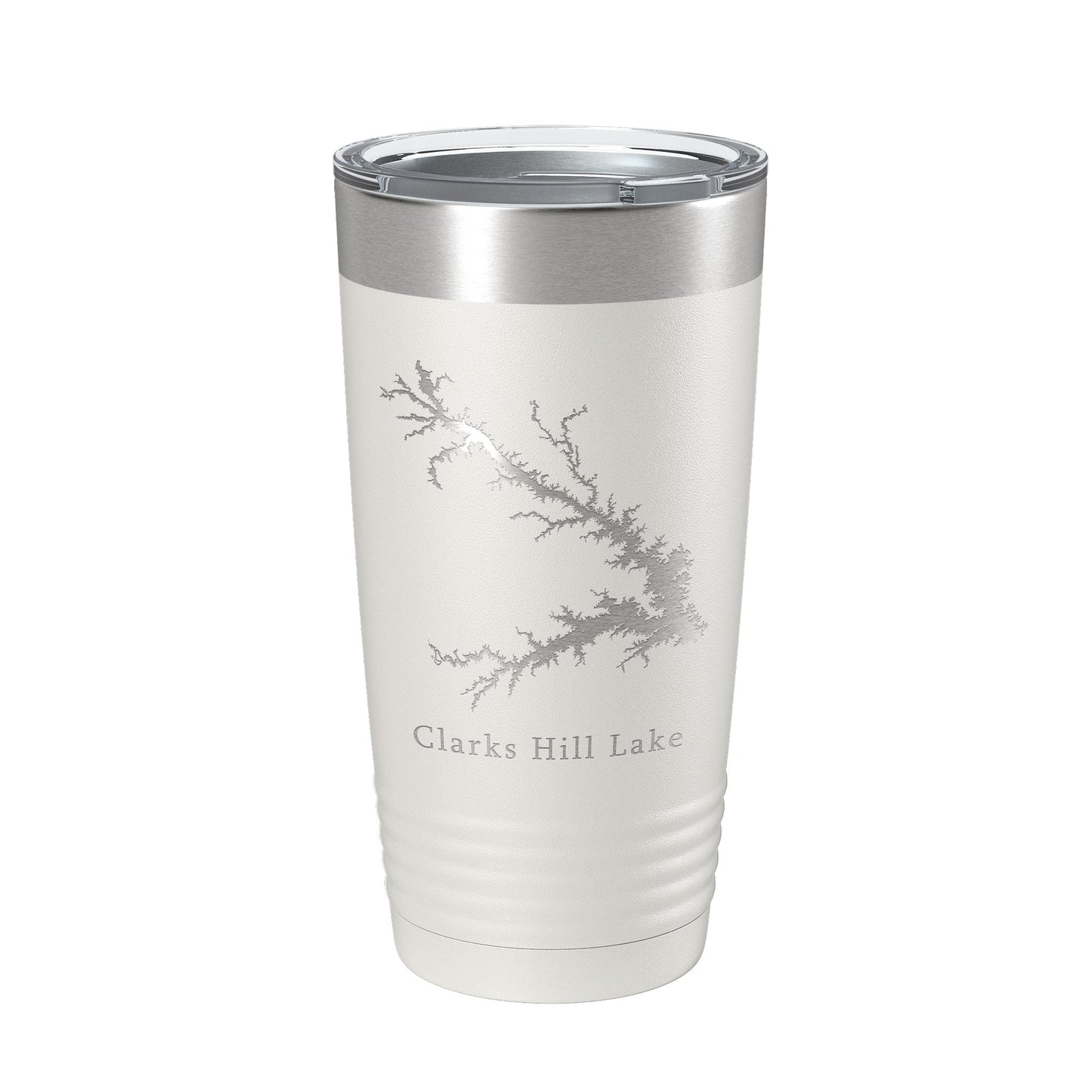 Clarks Hill Lake Map Tumbler Travel Mug Insulated Laser Engraved Coffee Cup J. Strom Thurmond Reservoir GA SC 20 oz-7