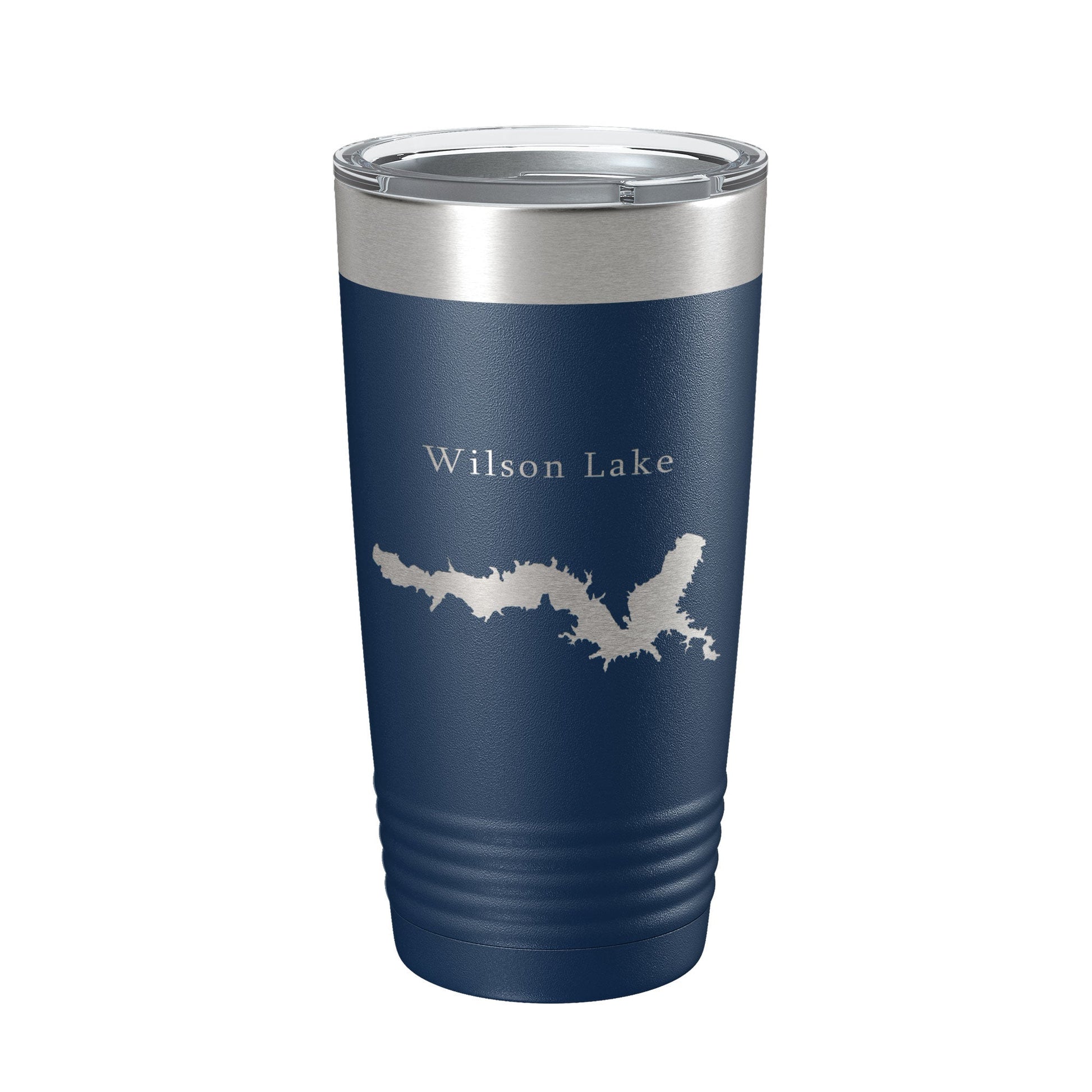 Wilson Lake Map Tumbler Travel Mug Insulated Laser Engraved Coffee Cup Kansas 20 oz-2