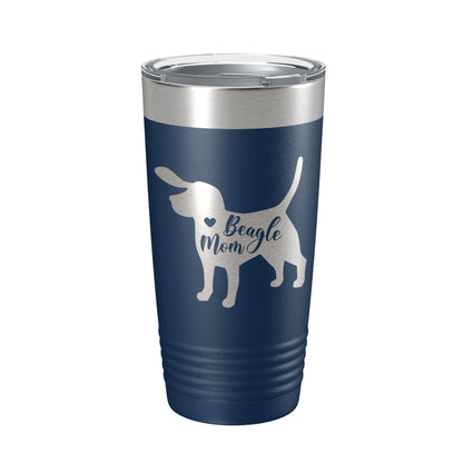 Beagle Mom Tumbler Dog Travel Mug Gift Insulated Laser Engraved Coffee Cup 20 oz-8