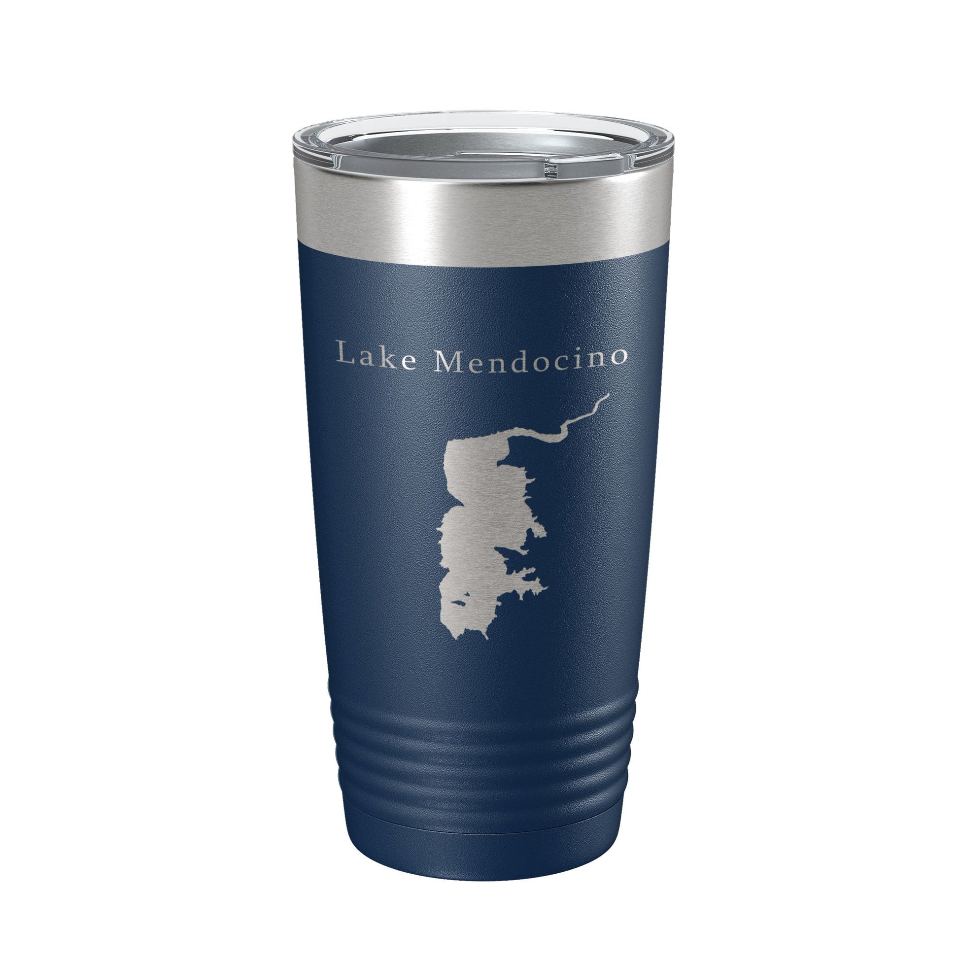 Lake Mendocino Map Tumbler Travel Mug Insulated Laser Engraved Coffee Cup California 20 oz-2