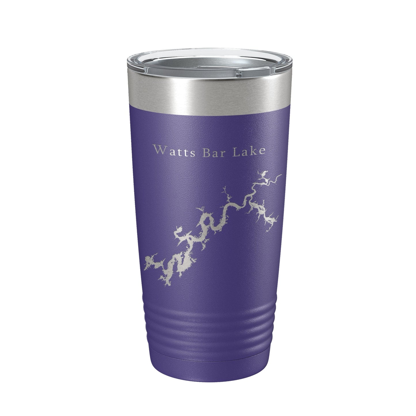 Watts Bar Lake Map Tumbler Travel Mug Insulated Laser Engraved Coffee Cup Tennessee 20 oz-15