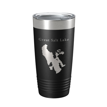 Great Salt Lake Map Tumbler Travel Mug Insulated Laser Engraved Coffee Cup City Ogden Utah 20 oz-0