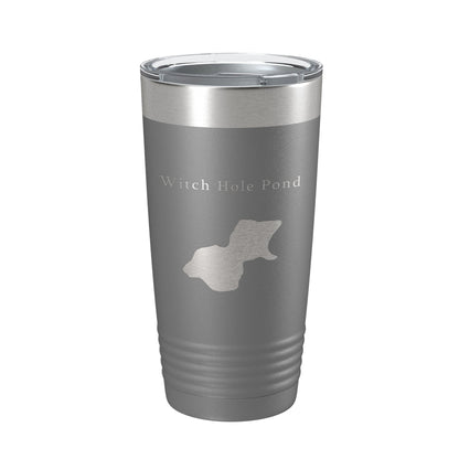 Witch Hole Pond Tumbler Lake Map Travel Mug Insulated Laser Engraved Coffee Cup Acadia Maine 20 oz-16