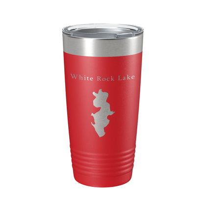 White Rock Lake Map Tumbler Travel Mug Insulated Laser Engraved Coffee Cup Dallas Texas 20 oz-10