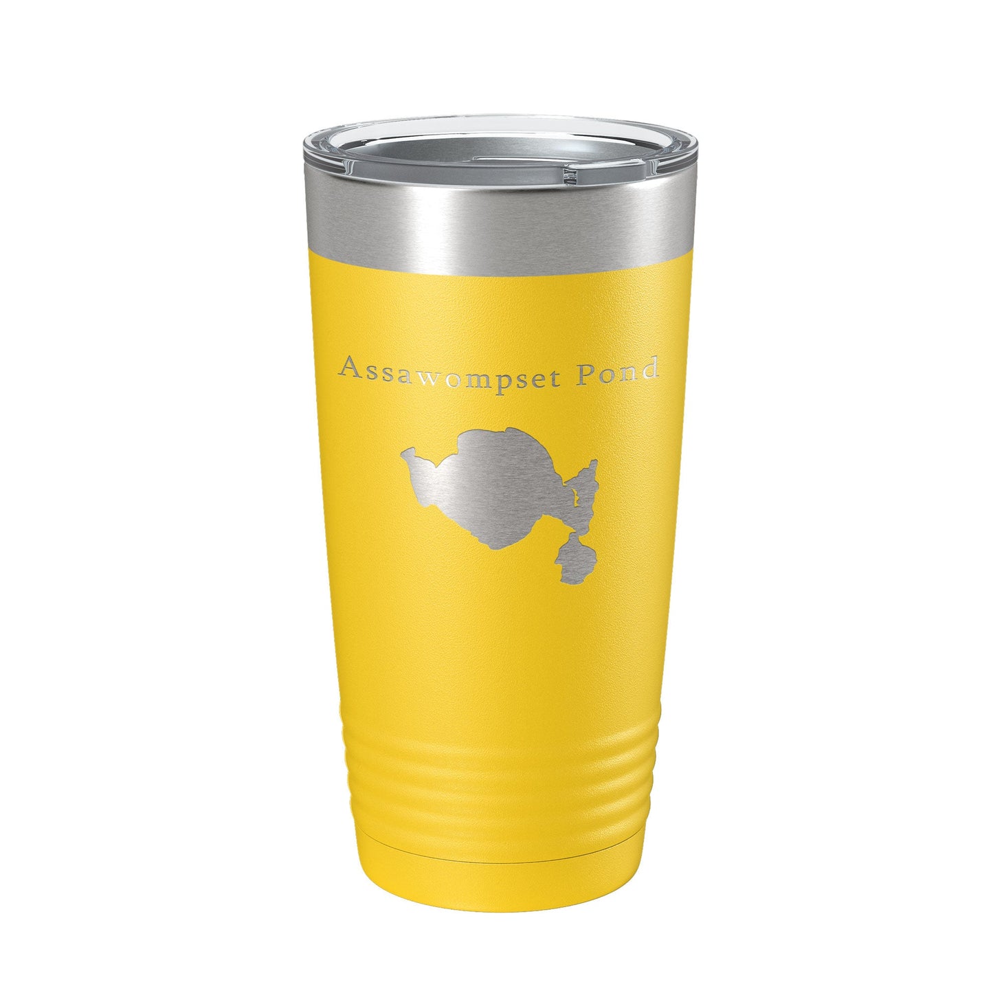Assawompset Pond Tumbler Lake Map Travel Mug Insulated Laser Engraved Coffee Cup Massachusetts 20 oz-19