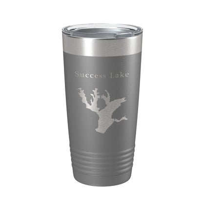 Success Lake Map Tumbler Travel Mug Insulated Laser Engraved Coffee Cup California 20 oz-16