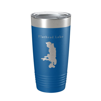 Flathead Lake Map Tumbler Travel Mug Insulated Laser Engraved Coffee Cup Missoula Montana 20 oz-6