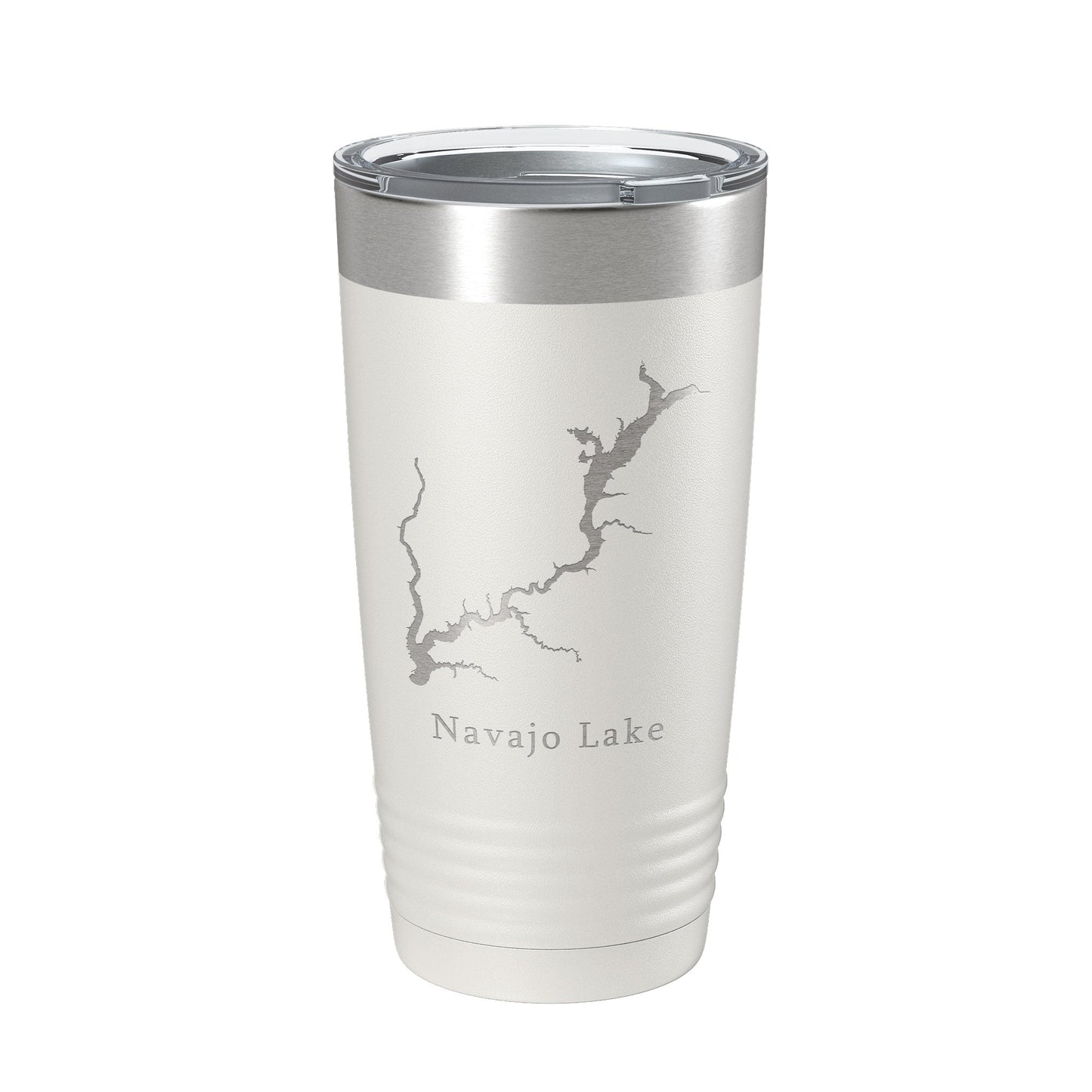 Navajo Lake Map Tumbler Travel Mug Insulated Laser Engraved Coffee Cup New Mexico Colorado 20 oz-1