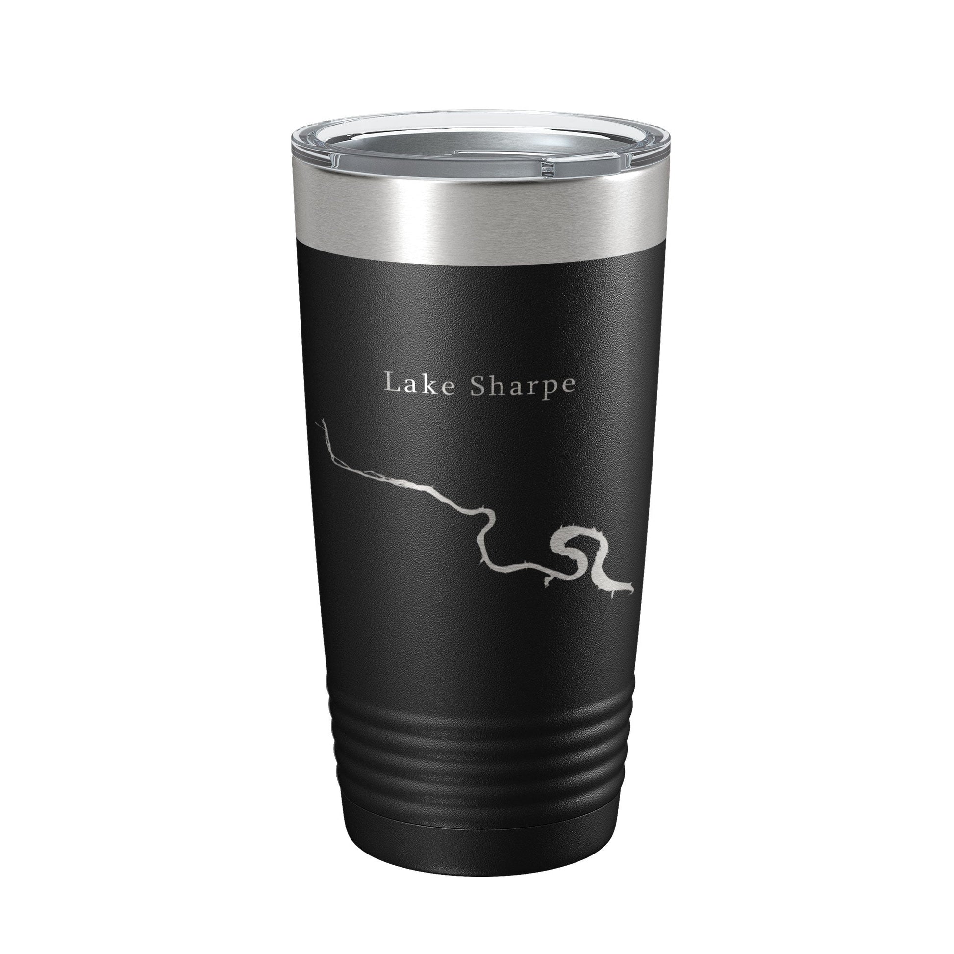 Lake Sharpe Map Tumbler Travel Mug Insulated Laser Engraved Coffee Cup South Dakota 20 oz-0