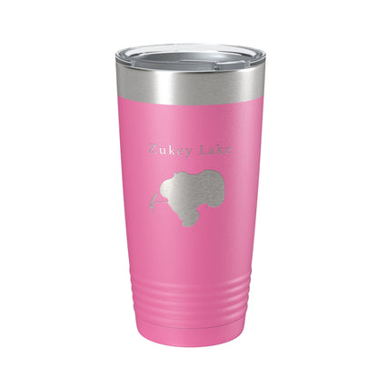 Zukey Lake Map Tumbler Travel Mug Insulated Laser Engraved Coffee Cup Huron River Chain of Lakes Michigan 20 oz-11