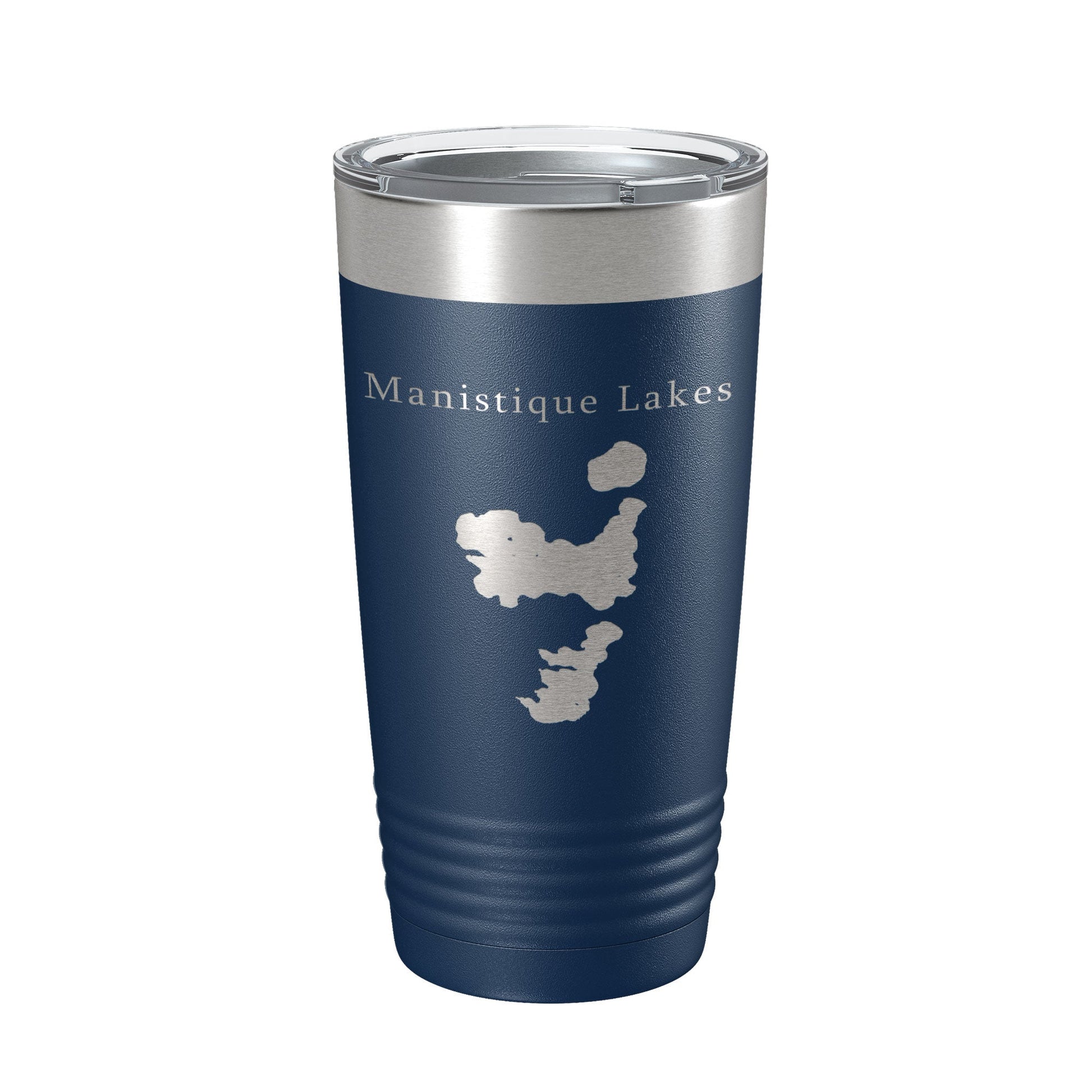 Manistique Lakes Map Tumbler Travel Mug Insulated Laser Engraved Coffee Cup Michigan 20 oz-2