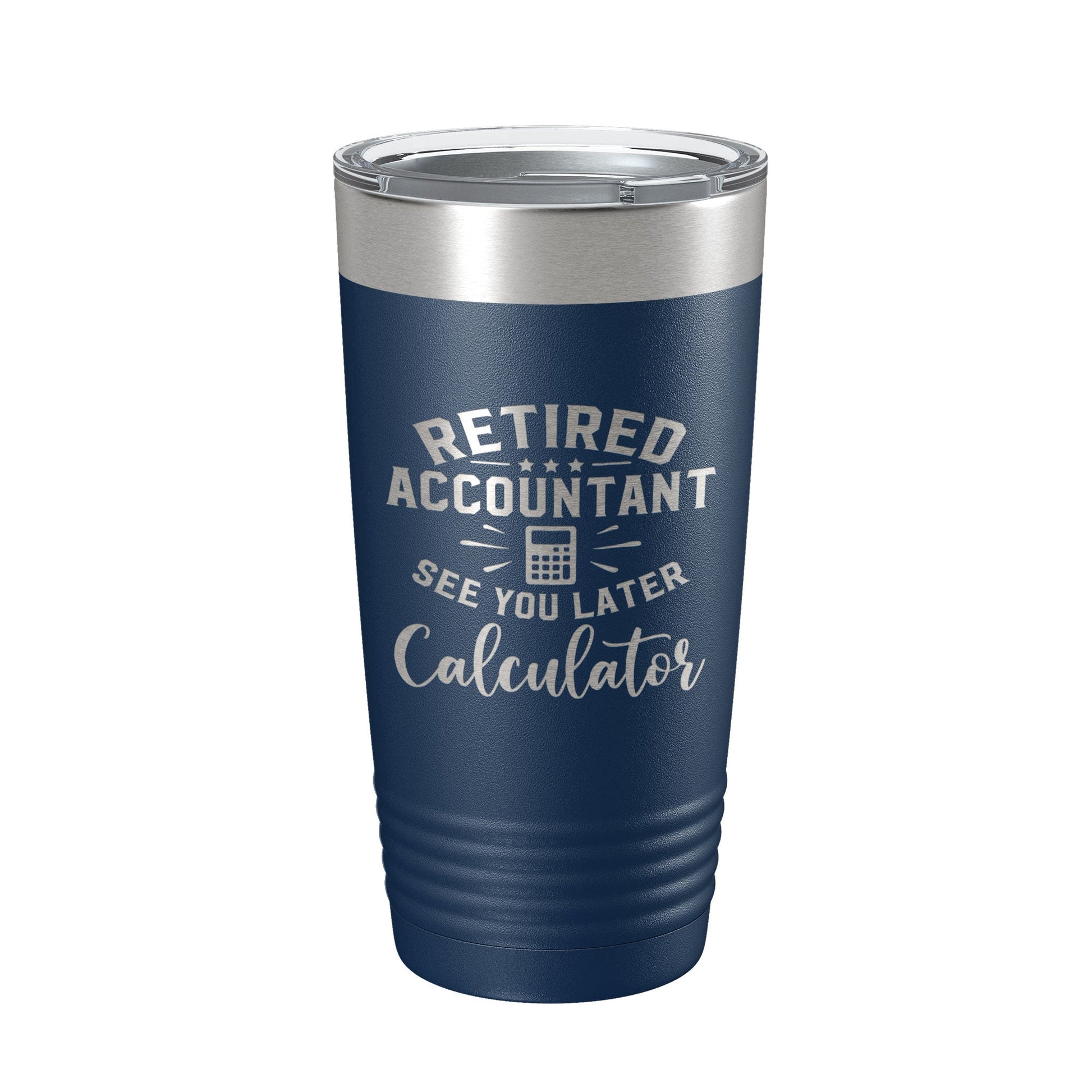 Retired Accountant See You Later Calculator Tumbler Funny Travel Mug Insulated Laser Engraved Coffee Cup CPA Gift 20 oz-2