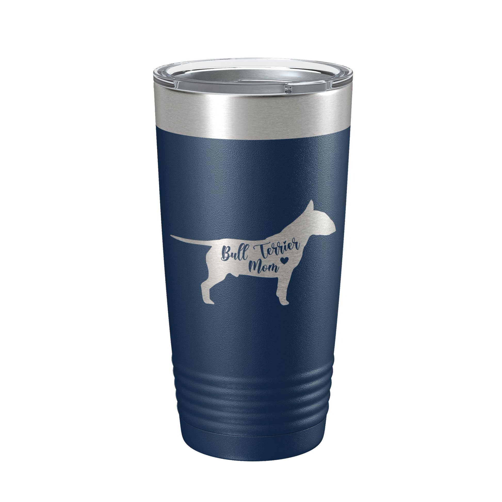 Bull Terrier Mom Tumbler Dog Travel Mug Gift Insulated Laser Engraved Coffee Cup 20 oz-2
