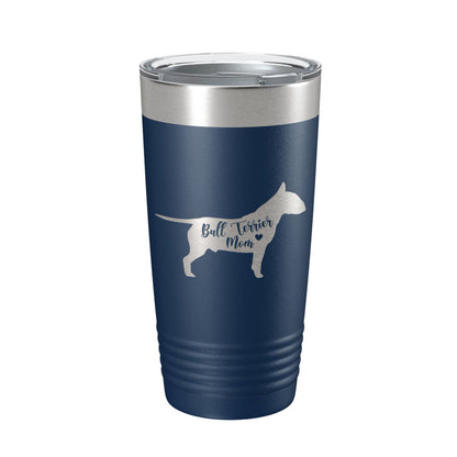 Bull Terrier Mom Tumbler Dog Travel Mug Gift Insulated Laser Engraved Coffee Cup 20 oz-8