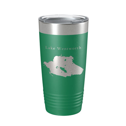 Lake Wentworth Map Tumbler Travel Mug Insulated Laser Engraved Coffee Cup New Hampshire 20 oz-9
