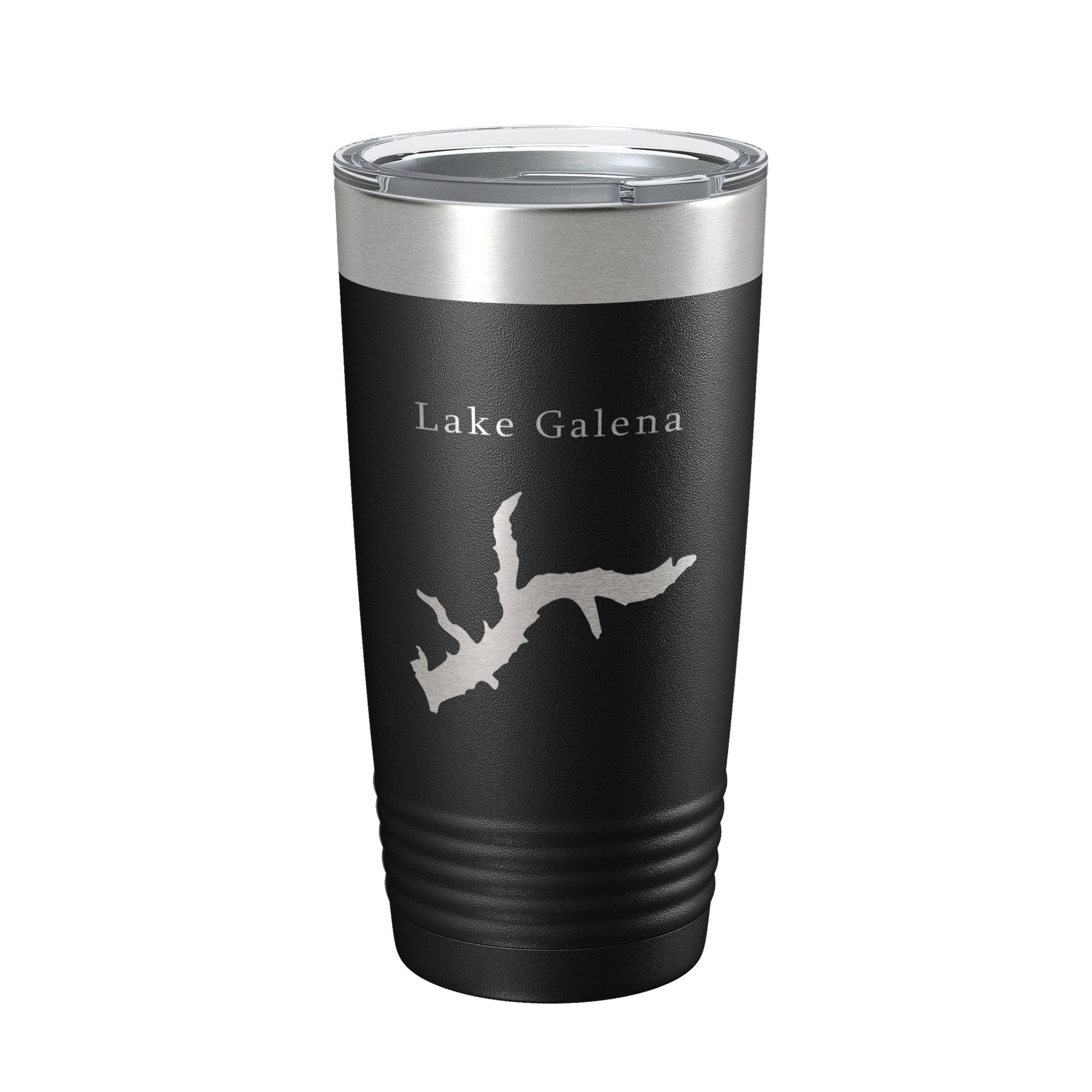 Lake Galena Map Tumbler Travel Mug Insulated Laser Engraved Coffee Cup Illinois 20 oz-5