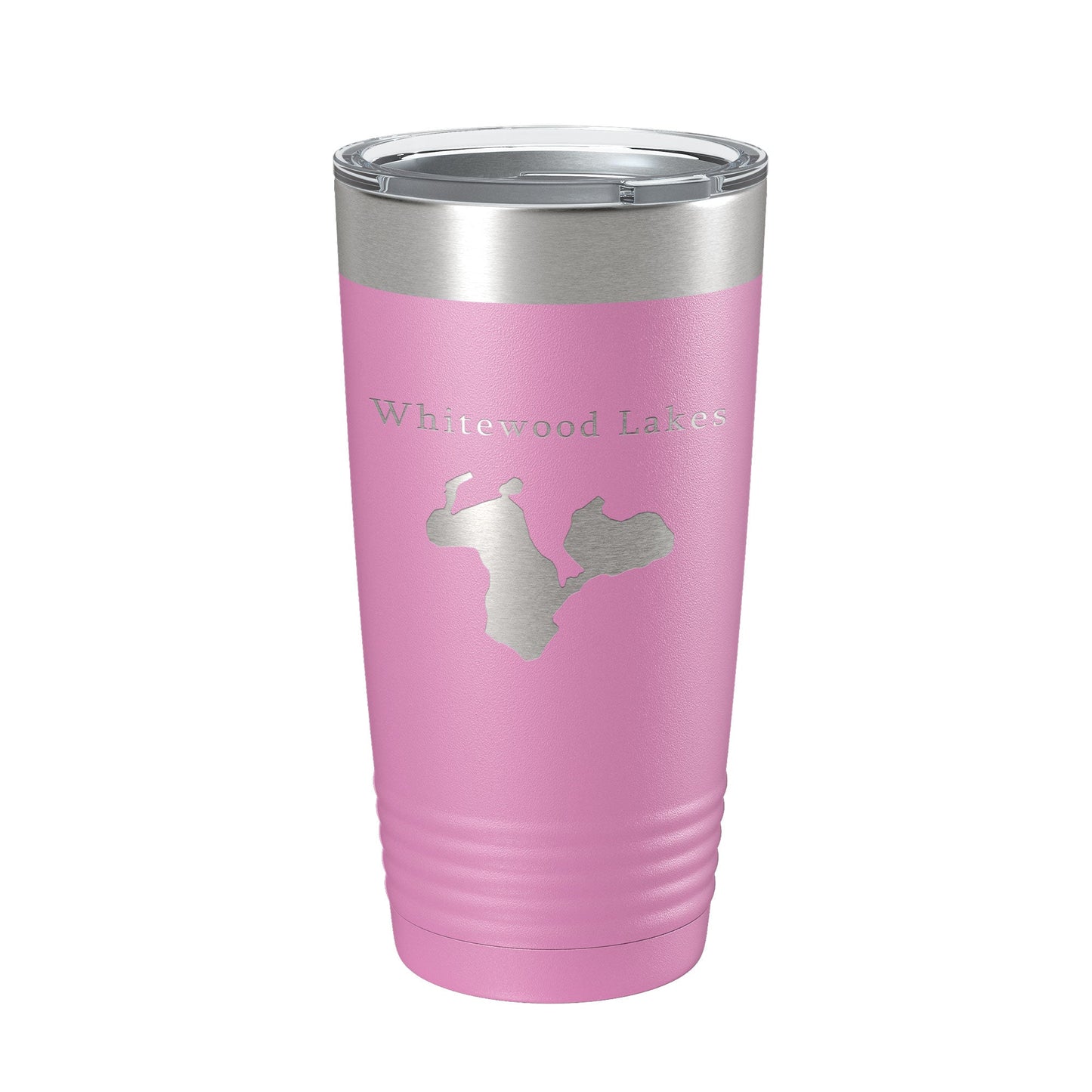 Whitewood Lakes Map Tumbler Travel Mug Insulated Laser Engraved Coffee Cup Huron River Chain of Lakes Michigan 20 oz-14