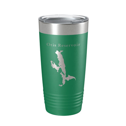 Otis Reservoir Tumbler Lake Map Travel Mug Insulated Laser Engraved Coffee Cup Massachusetts 20 oz-9